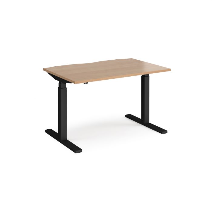 Elev8 Touch straight sit-stand desk 800mm deep-Beech