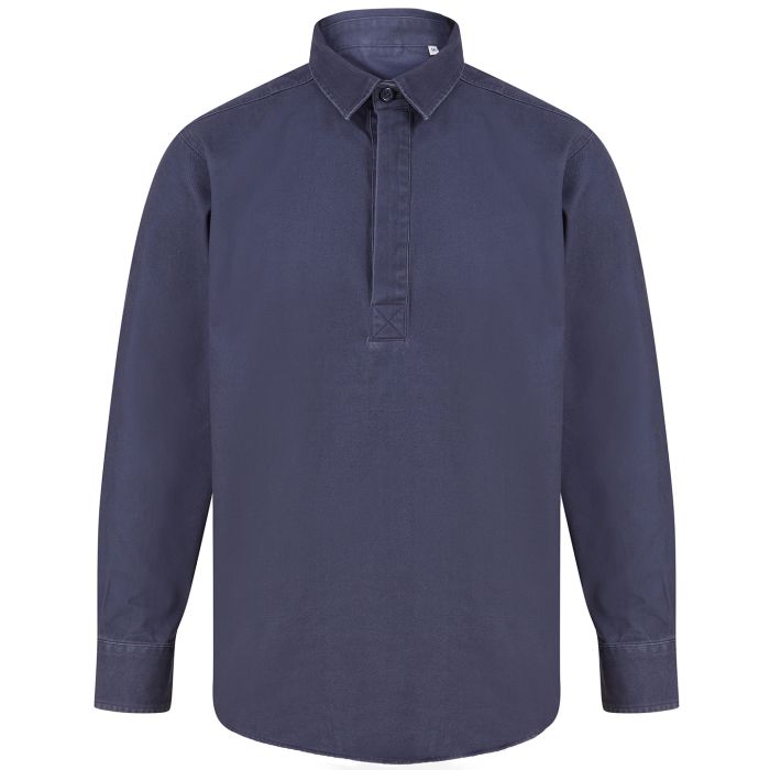 Pullover drill shirt - Washed Navy - XS Pullover drill shirt - Washed Navy - XS