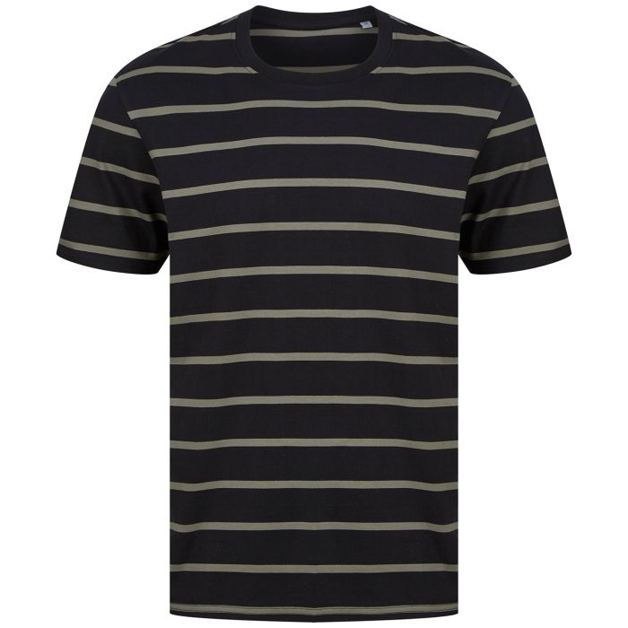 Striped T - Black/Khaki - XS Striped T - Black/Khaki - XS