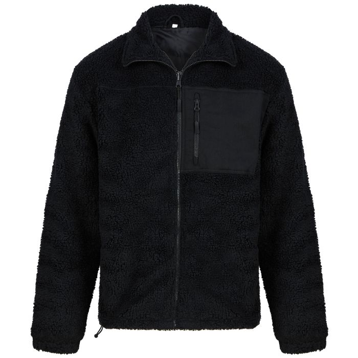 Recycled sherpa fleece - Black - XS