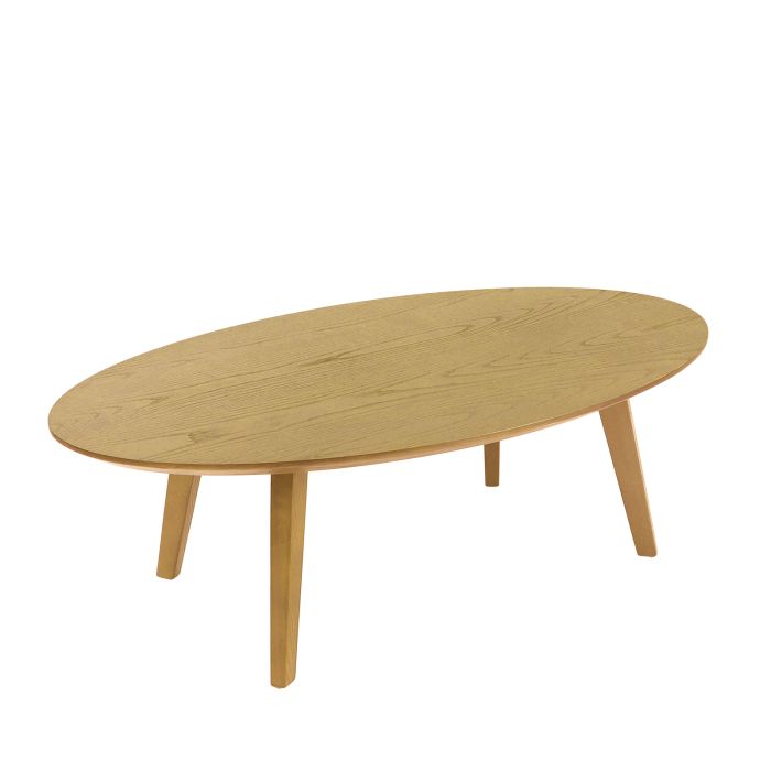 Hanna oval shaped coffee table - Oak Hanna oval shaped coffee table - Oak
