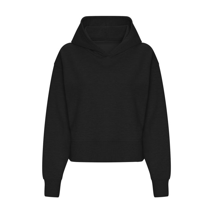 Women’s relaxed hoodie - Deep Black - XS Women’s relaxed hoodie - Deep Black - XS
