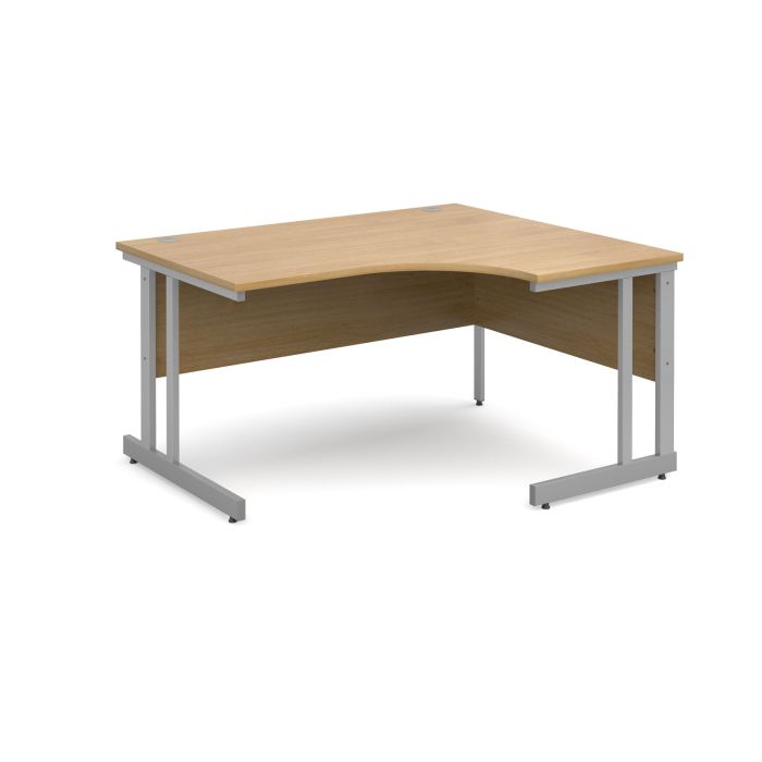 Momento right hand ergonomic desk-Oak