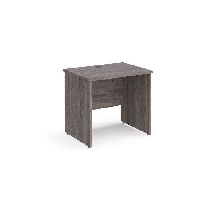 Maestro 25 panel end 600mm deep desk-Grey Oak