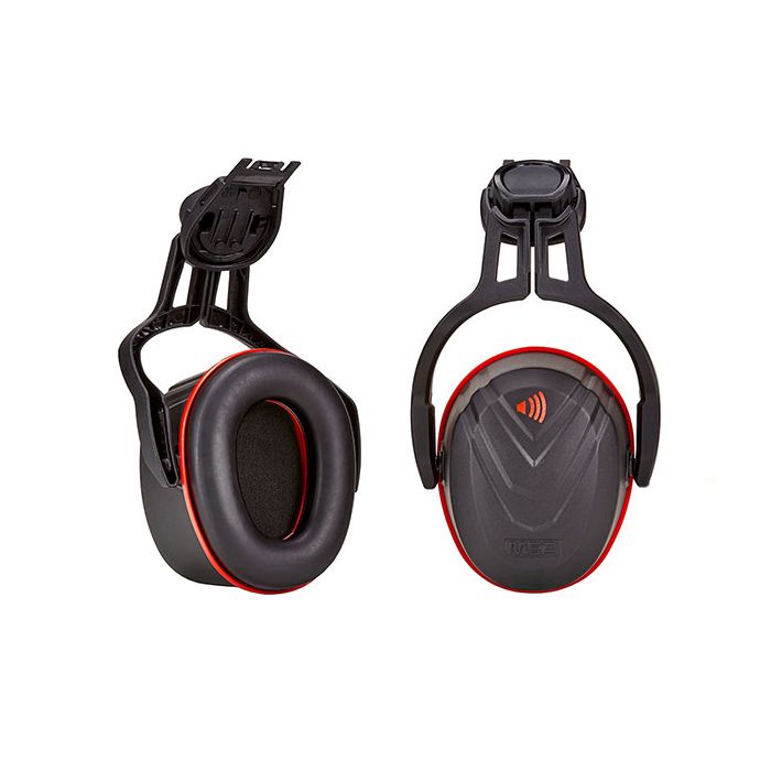 V-GARD HELMET MOUNTED EAR DEFENDER RED HIGH - Red