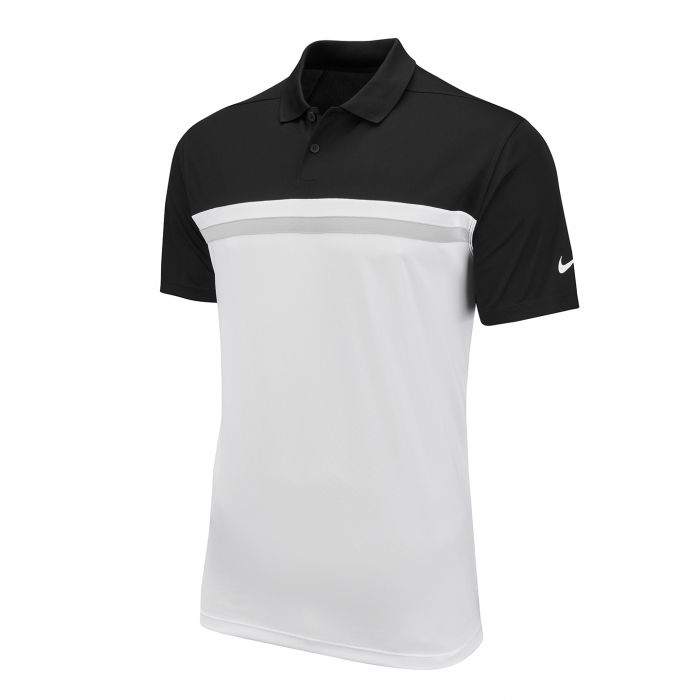 Nike Victory colour block polo - Black / White / Light Smoke Grey / White - S Nike Victory colour block polo - Black / White / Light Smoke Grey / White - S