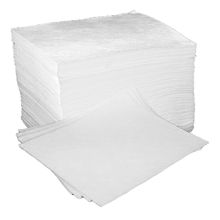 OIL & FUEL ABSORBENT PADS(100) - White OIL & FUEL ABSORBENT PADS(100) - White