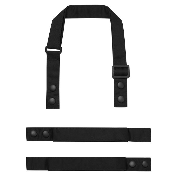 ‘Swap & Pop’ Customisable Apron – Straps - Black - One size