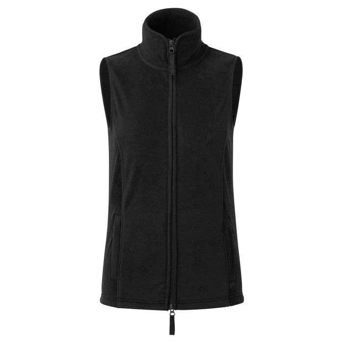 Women’s artisan fleece gilet - Black/Black - XS Women’s artisan fleece gilet - Black/Black - XS