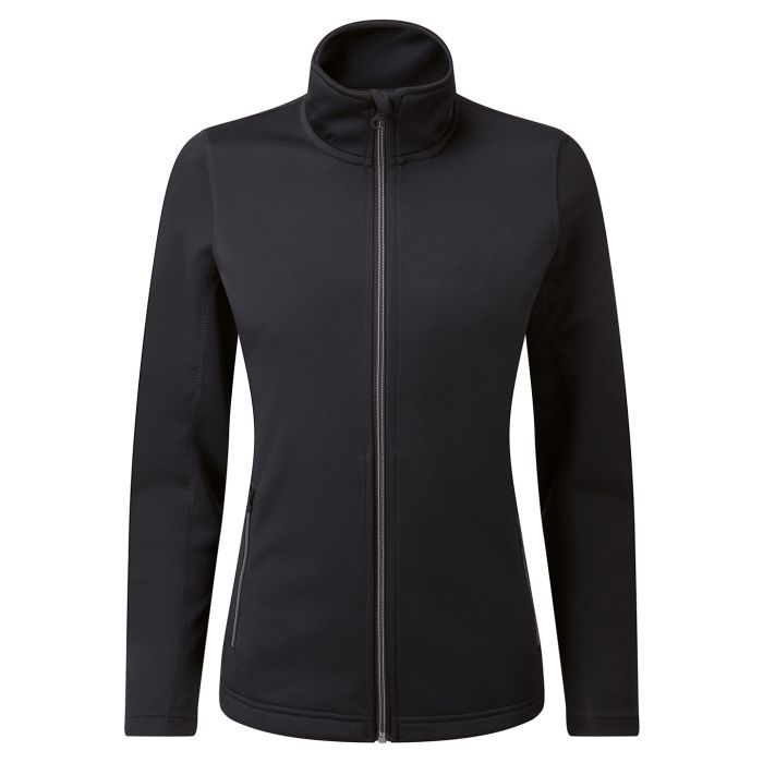 Women's spun dyed sustainable zip-through sweatshirt - Black - XS Women's spun dyed sustainable zip-through sweatshirt - Black - XS