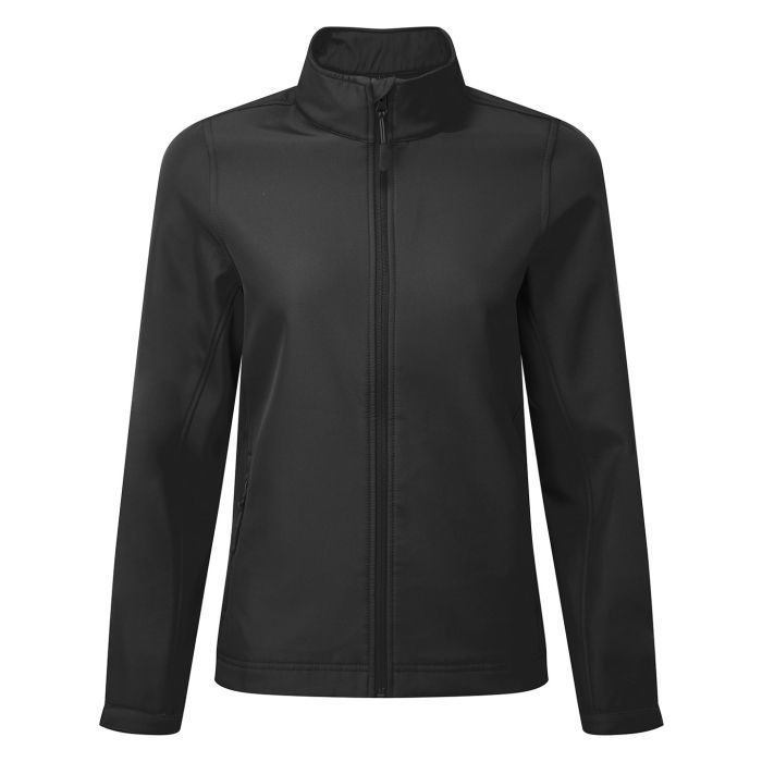 Women’s Windchecker® printable and recycled softshell jacket - Black - XS Women’s Windchecker® printable and recycled softshell jacket - Black - XS