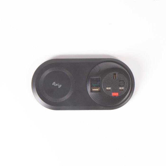 Wireless & plug in power module - Black