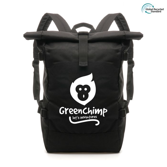 RPET Roll Down Bag-Black RPET Roll Down Bag-Black