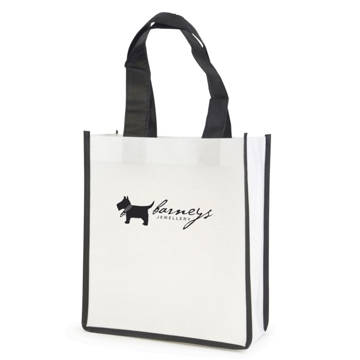 Mini Contrast Shopper-Black