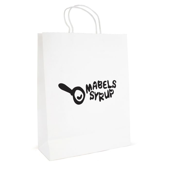 Brunswick Large White Paper Bag-White
