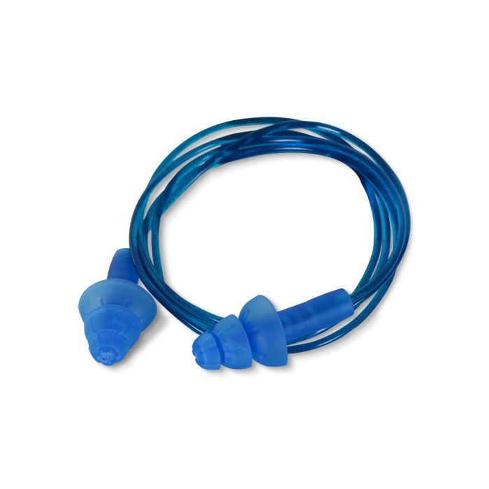 QED CORDED DETECTABLE EAR PLUGS - Blue