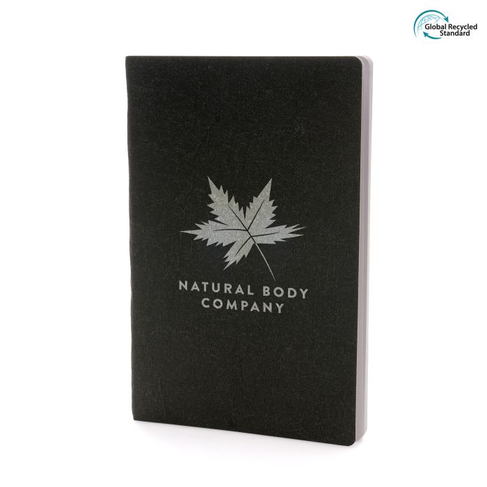 A5 Washed Recycled Notebook-Black