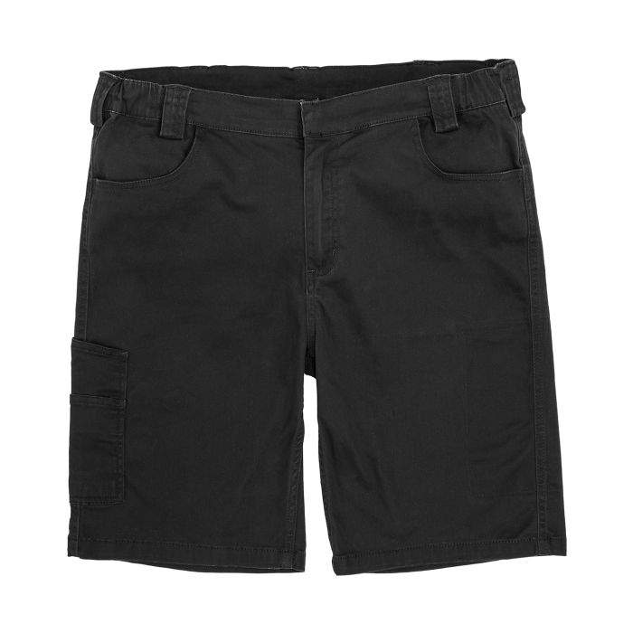 Super-stretch slim chino shorts - Black - S