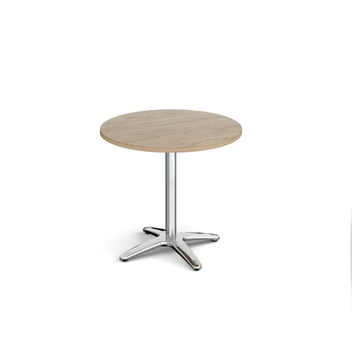 Roma circular dining table with 4 leg base-Barcelona Walnut