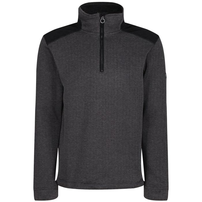 Holbeck half zip fleece - Black - S