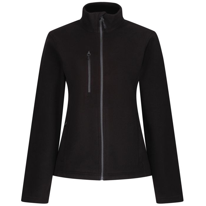 Women's Honestly made recycled full zip fleece - Black - Wom 10