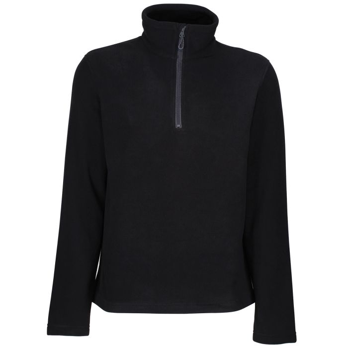 Honestly made recycled half zip fleece - Black - M Honestly made recycled half zip fleece - Black - M