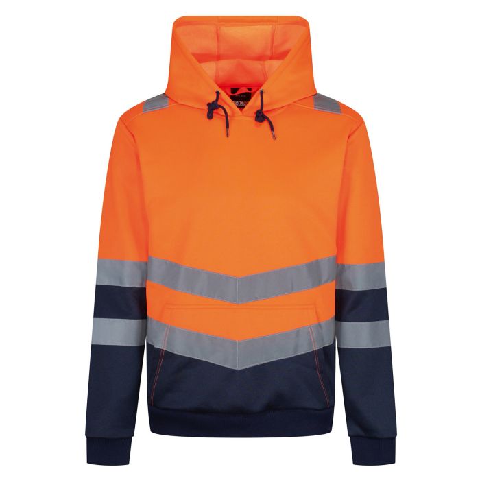 Pro hi-vis overhead hoodie - Orange - S