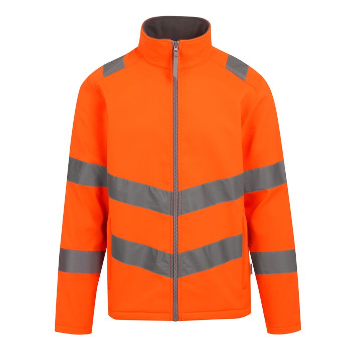Hi-vis Pro contract Ablaze 2-layer softshell - Orange - S