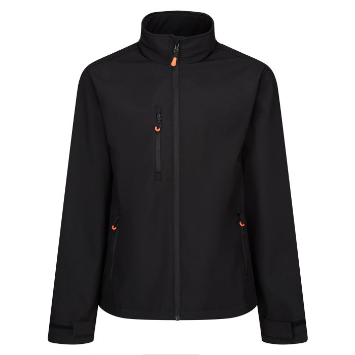 Thermogen Powercell 5000 heated softshell jacket - Black/Magma - S