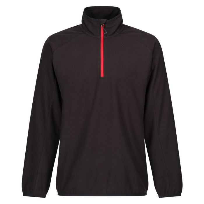 Navigate half-zip fleece - Black/Classic Red - S