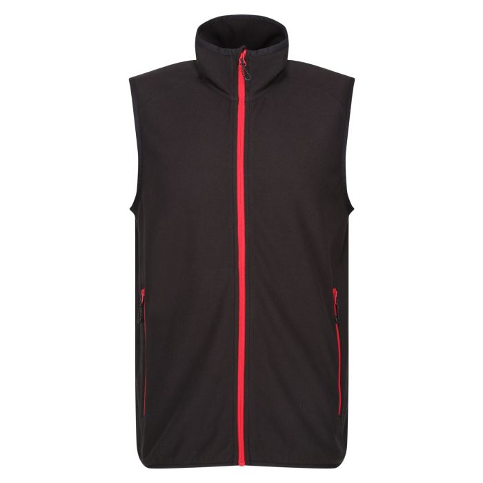Navigate fleece bodywarmer - Black/Classic Red - S