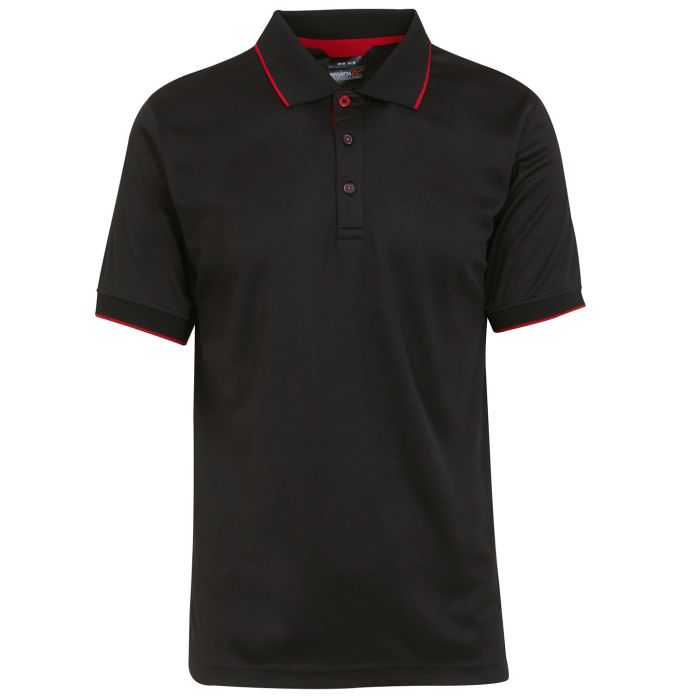 Navigate short sleeve polo - Black/Classic Red - M Navigate short sleeve polo - Black/Classic Red - M