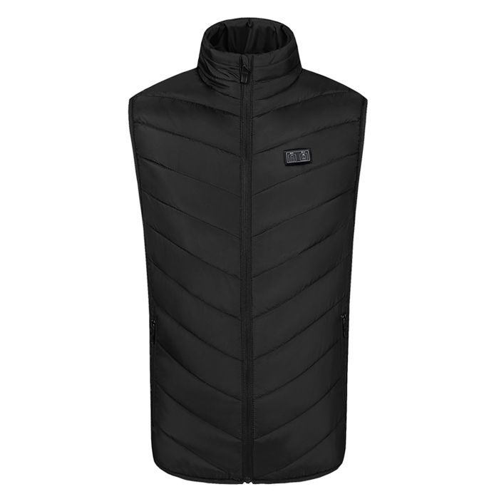 Eskimo unisex heated padded gilet - Black - S/M