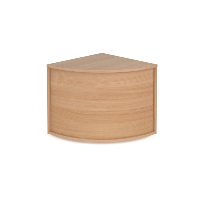 Denver reception corner base unit-Beech