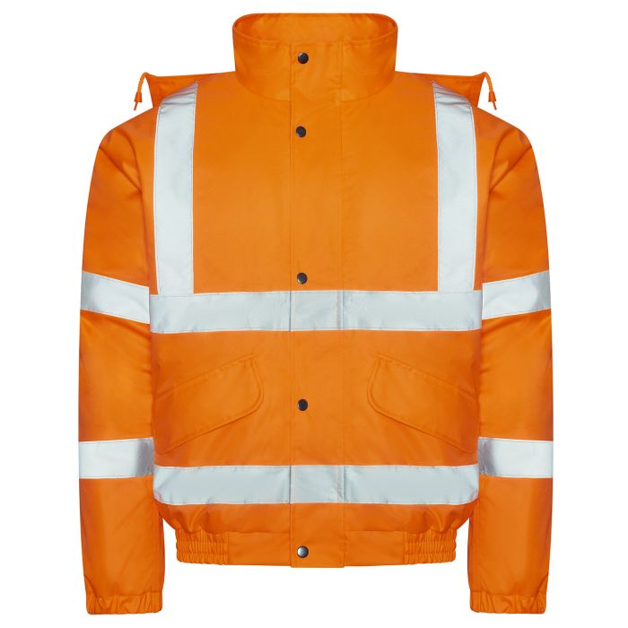 High visibility bomber jacket - HV Orange - S