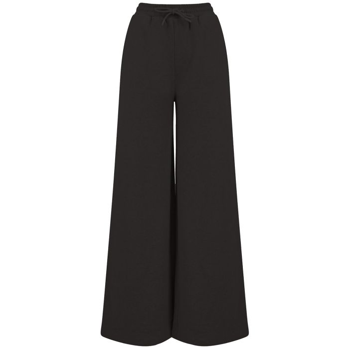 Women's sustainable fashion wide leg joggers - Black - XS Women's sustainable fashion wide leg joggers - Black - XS