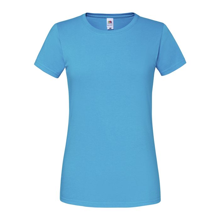 Women's Iconic 195 ringspun premium t-shirt - Azure Blue - XS Women's Iconic 195 ringspun premium t-shirt - Azure Blue - XS