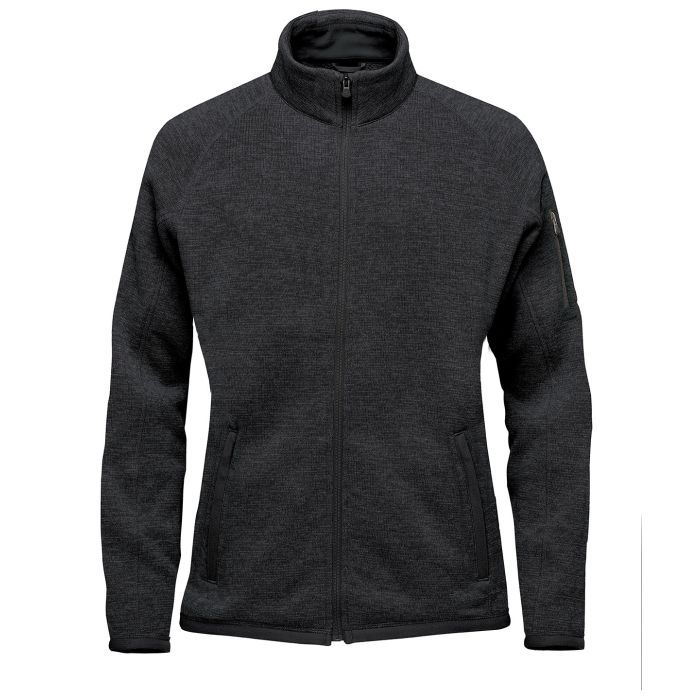 Women’s Avalante full-zip fleece jacket - Black Heather - S Women’s Avalante full-zip fleece jacket - Black Heather - S