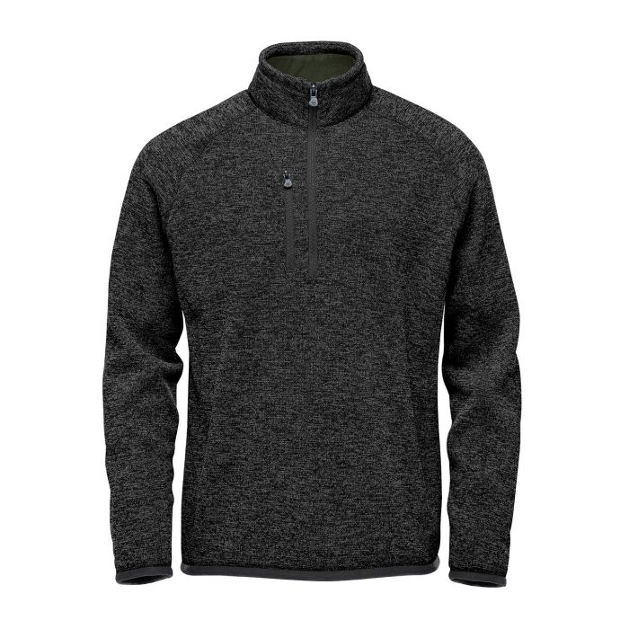 Avalante ¼-zip fleece - Black Heather - S