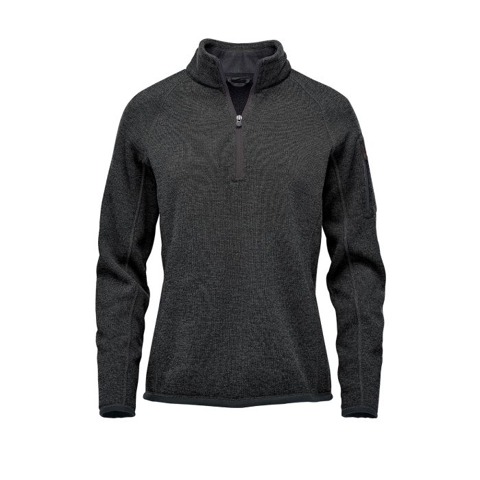 Women’s Avalante ¼-zip fleece - Black Heather - S