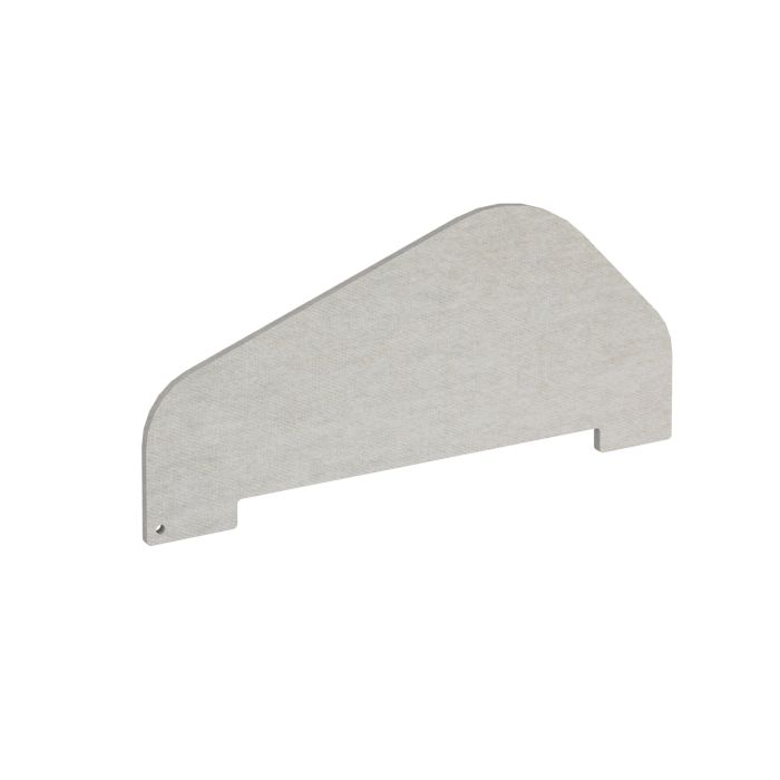 Worktable acoustic screen-Silver/Grey