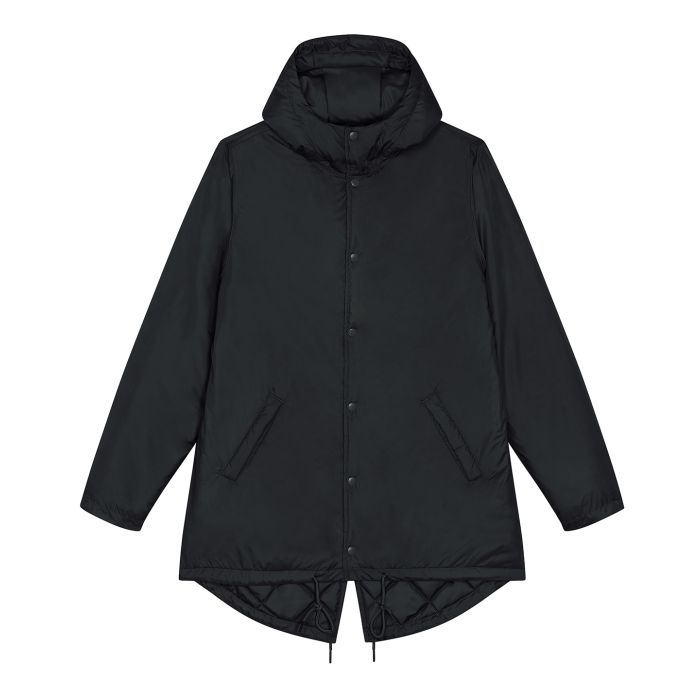 Unisex padded parka jacket (STJU841) - Black - XS Unisex padded parka jacket (STJU841) - Black - XS