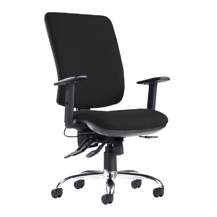 Senza Ergo 24hr ergonomic task chair-Black