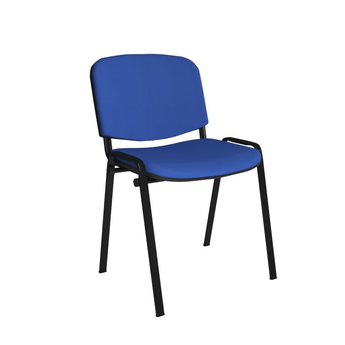 Taurus meeting room chair with black frame-Blue