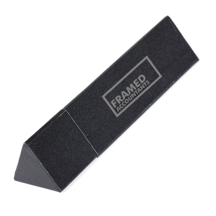 Deluxe Triangular Card Box-BLACK