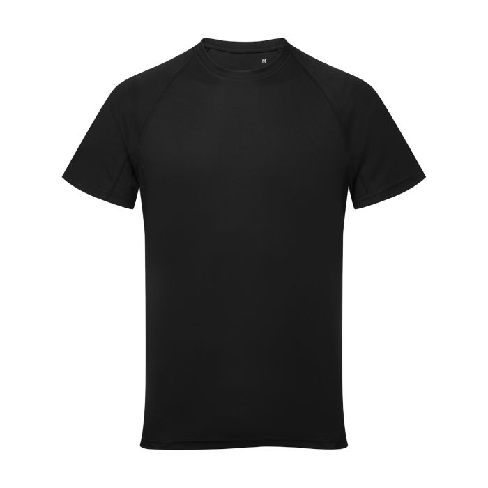 TriDri® panelled tech tee - Black - S