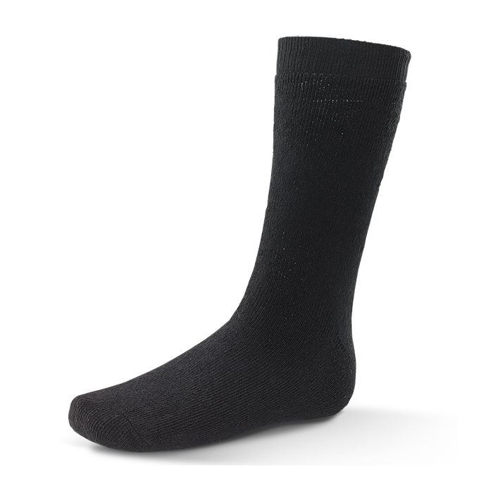 THERMAL TERRY SOCKS BLACK - Black