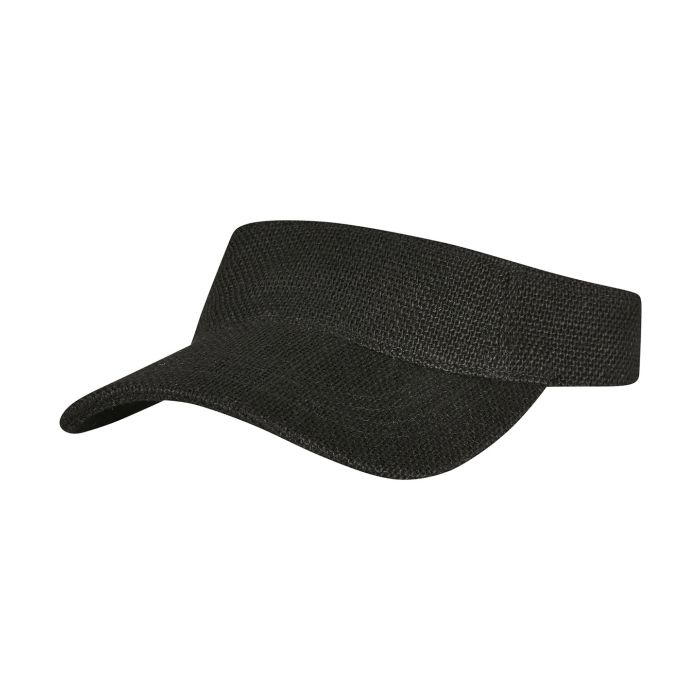 Bast visor cap (8888BV) - Black - One size
