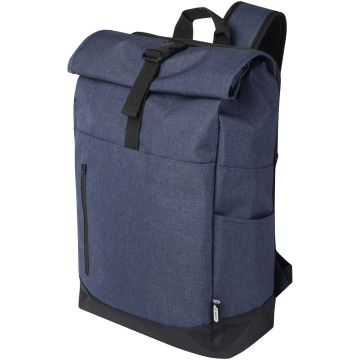 Hoss 15.6" GRS recycled roll-up laptop backpack 12L