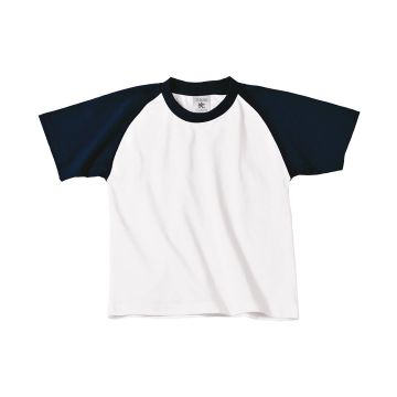 B&C Baseball /kids - White/Navy - 3/4 Years